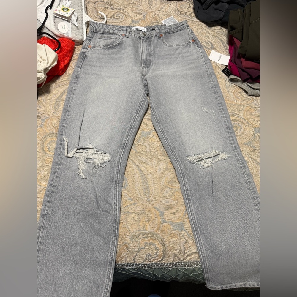 Zara ripped jeans